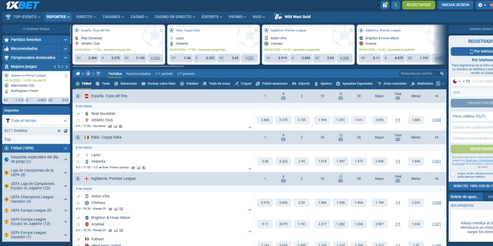 1xBet las mejores apuestas futuras