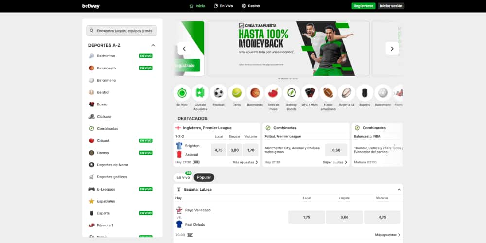 Betway apuestas con cashout